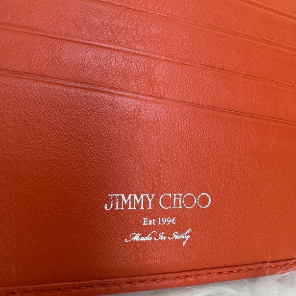 Jimmy Choo Rare Leather Embossed Stars Bifold Wallet - Picture 7 of 8